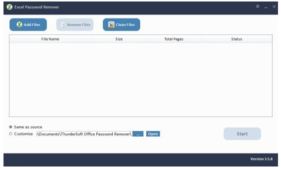 ThunderSoft Excel Password Remover