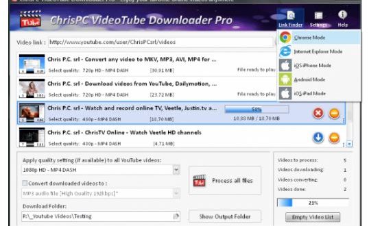 download the new version for apple ChrisPC VideoTube Downloader Pro 14.23.0923