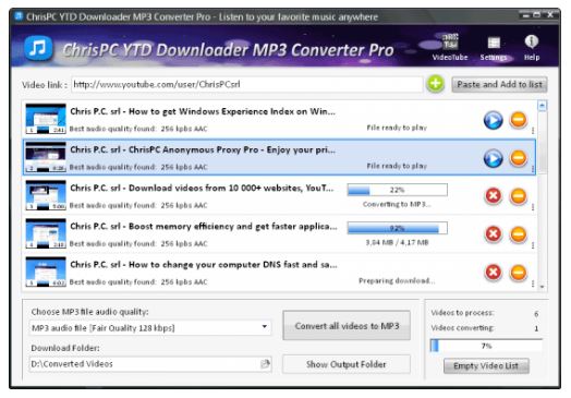 ChrisPC YTD Downloader MP3 Converter Pro