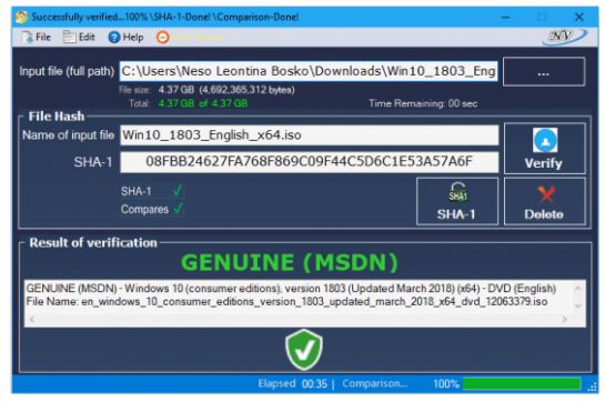 Windows and Office Genuine ISO Verifier