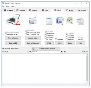 Directory List and Print Pro