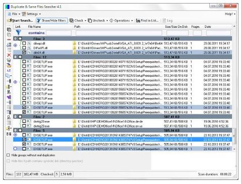 Duplicate & Same Files Searcher
