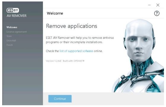 ESET AV Remover tool