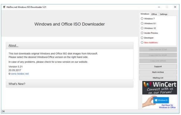 Microsoft Windows and Office ISO Download Tool