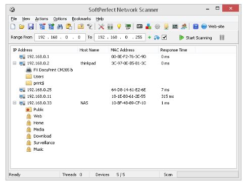 SoftPerfect Network Scanner