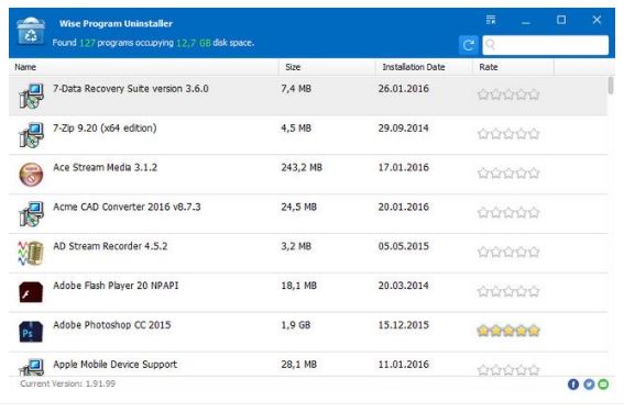 Wise Program Uninstaller
