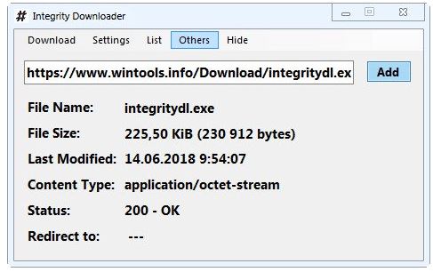 Integrity Downloader