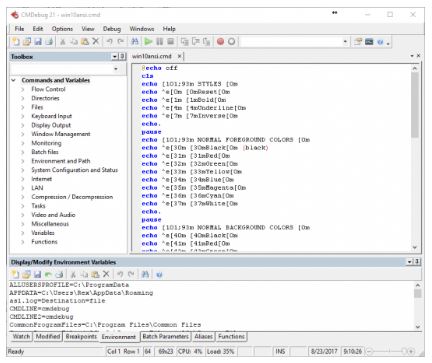 JP Software CMDebug