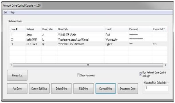 Network Drive Control