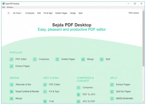 Sejda PDF Desktop Pro