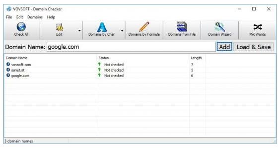 VovSoft Domain Checker