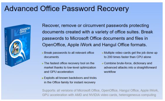 Elcomsoft Advanced Office Password Recovery Pro