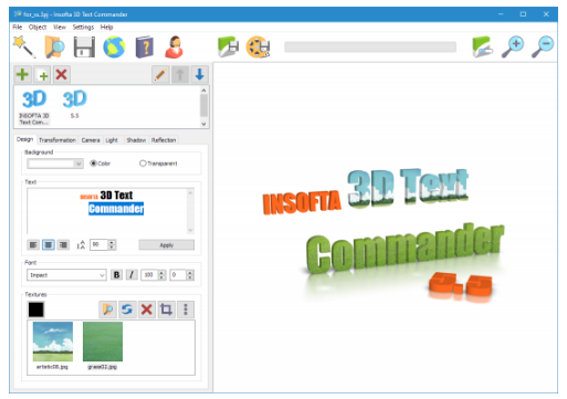 Insofta 3D Text Commander