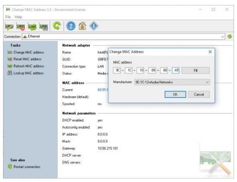 LizardSystems Change MAC Address