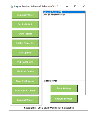 Repair Tool for Microsoft Print to PDF