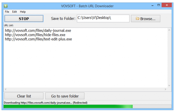 VovSoft Batch URL Downloader