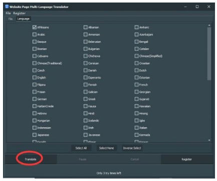 Amazing Website Page Multi-Language Translator