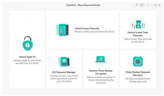 AnyUnlock iPhone Password Unlocker
