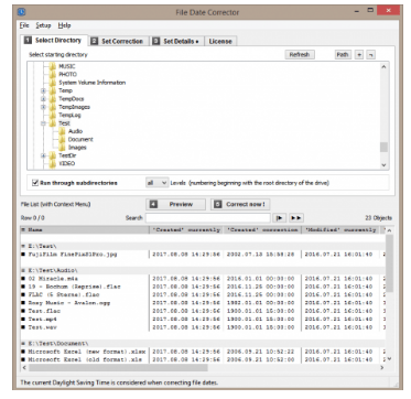 Infonautics File Date Corrector