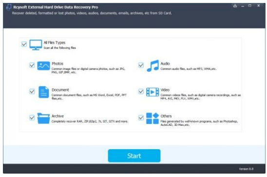 Rcysoft External Hard Drive Data Recovery Pro