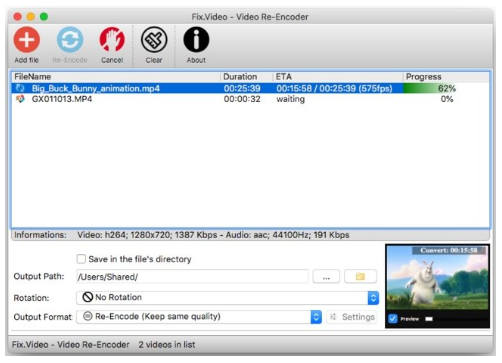 Video Re-Encoder