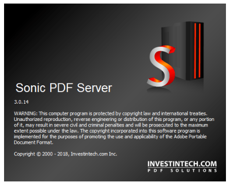 investintech Sonic PDF Server