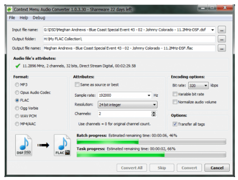 3delite Context Menu Audio Converter