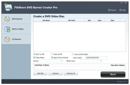 7thShare DVD Burner Creator Pro