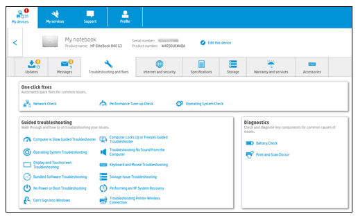 HP Support Assistant