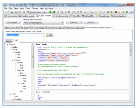 MicroSys A1 Sitemap Generator