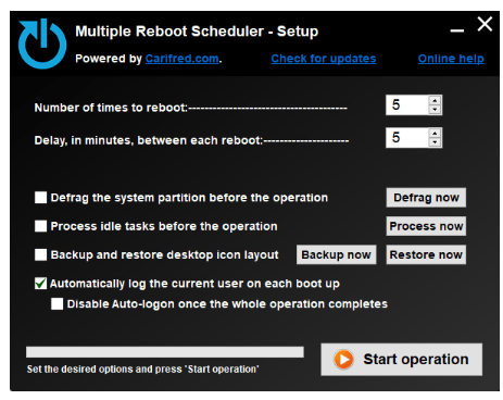 Multiple Reboot Scheduler