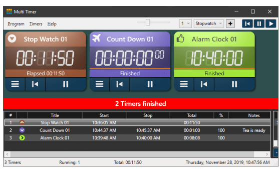 Programming Multi Timer