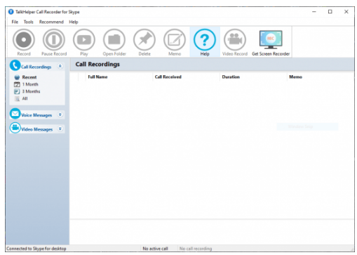 TalkHelper Call Recorder for Skype