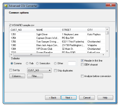 Advanced CSV Converter