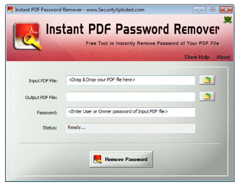 Instant PDF Password Remover