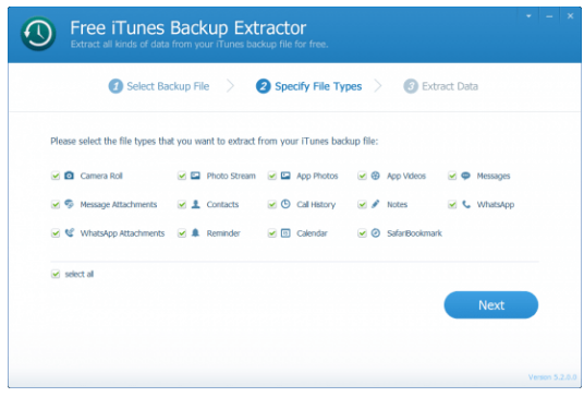 ThunderShare iTunes Backup Extractor