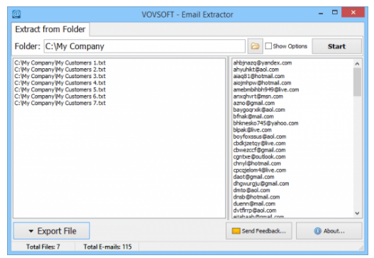 Vovsoft Email Extractor