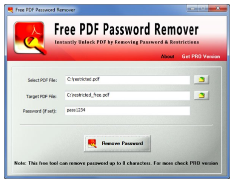 Free PDF Password Remover