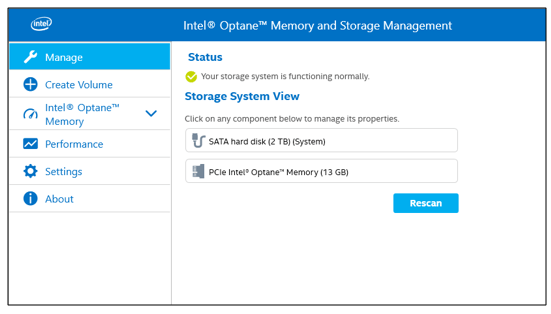 Intel Memory and Storage Tool