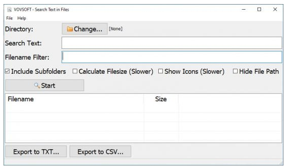 VovSoft Search Text in Files