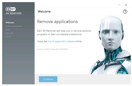 ESET Anti Virus Remover Tool