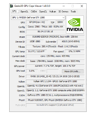 GPU Caps Viewer