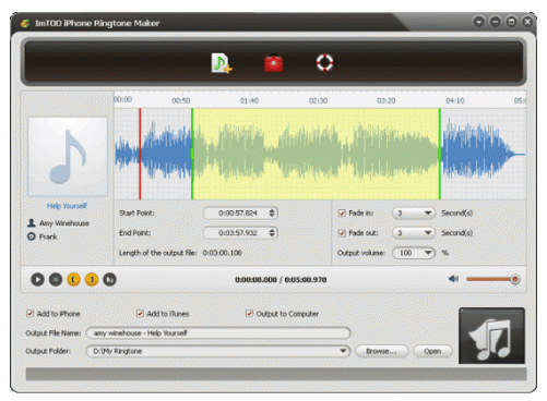 ImTOO iPhone Ringtone Maker