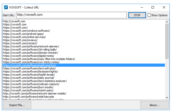 VovSoft Collect URL