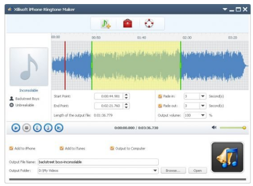 Xilisoft iPhone Ringtone Maker
