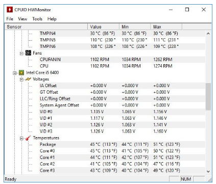 CPUID HWMonitor Free