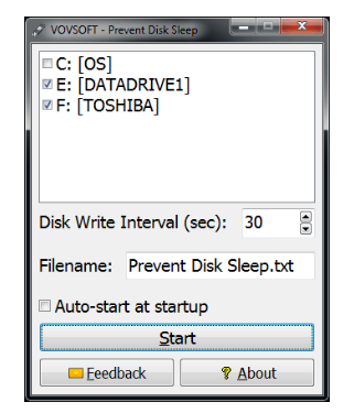 Prevent Disk Sleep