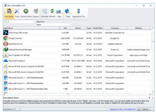 Revo Uninstaller Free