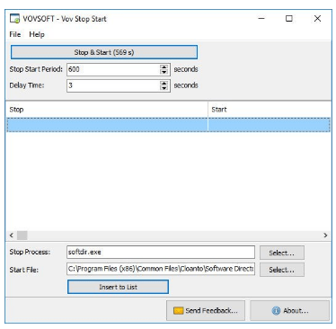 VovSoft Stop Start