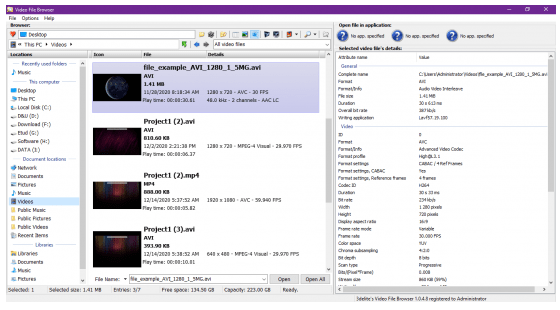 3delite Video File Browser 1.0.15.20 [Latest] Crack